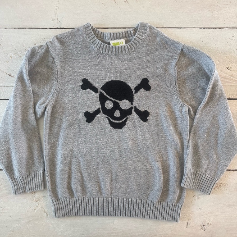 Boy’s Oversized Skull Sweater